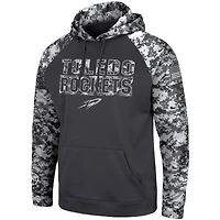 Sweat à capuche Colosseum Charcoal Toledo Rockets OHT Military Appreciation Digital Camo pour homme
