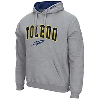 Chandail à capuchon Colosseum gris chiné pour hommes Toledo Rockets Arch and Logo Pull capuche