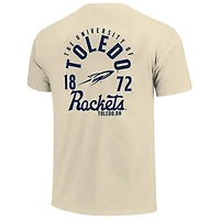 Men's Cream Toledo Rockets Comfort Colors Mascot Overlay T-Shirt