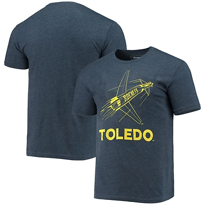 T-shirt Homme Homefield Heathered Navy Toledo Rockets Vintage Logo
