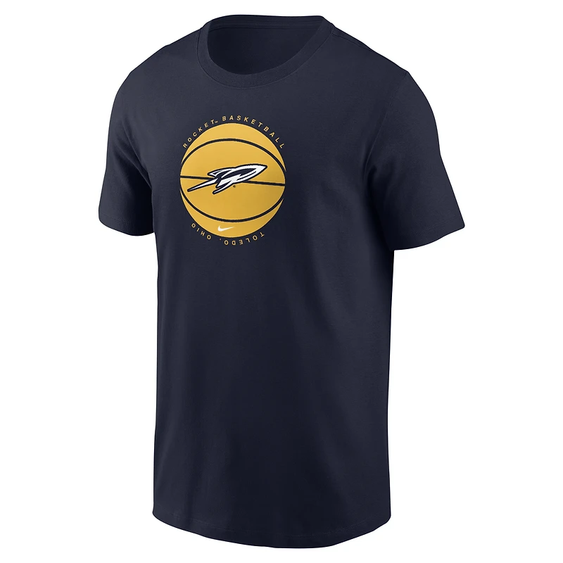 T-shirt de basket-ball Nike bleu marine Toledo Rockets Core pour homme