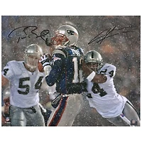 Photo 16'' x 20'' signée par plusieurs joueurs des New England Patriots et des Oakland Raiders (règle du « Tuck Rule »)