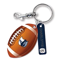 Toronto Argonauts Personalized Leather Football Keychain
