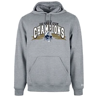 Sweat à capuche gris New Era pour homme Toronto Argonauts Champions de la 111e Coupe Grey Vestiaire