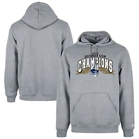 Sweat à capuche gris New Era pour homme Toronto Argonauts Champions de la 111e Coupe Grey Vestiaire