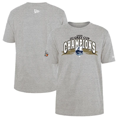 T-shirt gris New Era pour homme des Toronto Argonauts, champions de la 111e Coupe Grey