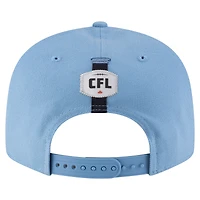 Casquette snapback 9FIFTY Sideline bleu clair New Era pour homme des Argonauts de Toronto
