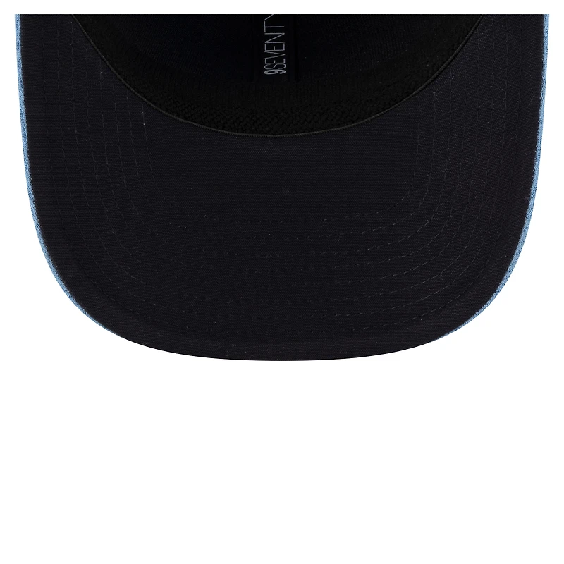 Casquette extensible à boutons-pression New Era bleu clair pour homme, modèle Sideline 9SEVENTY des Argonauts de Toronto