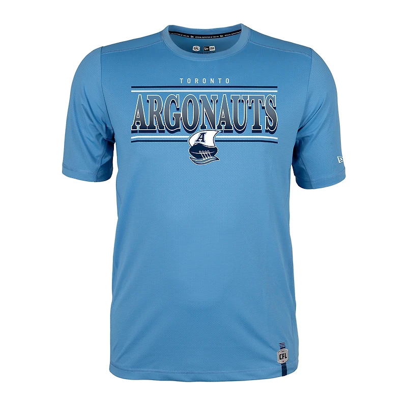 Men's New Era Light Blue Toronto Argonauts Sideline Performance T-Shirt