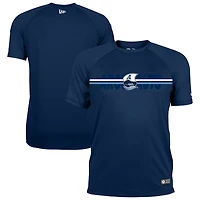 T-shirt raglan New Era bleu marine Toronto Argonauts 2026 Sideline Texter pour homme