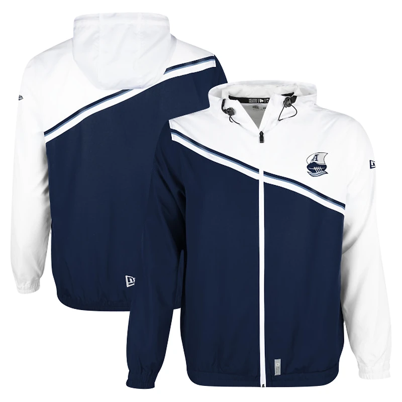 Men's New Era Navy Toronto Argonauts Pinnacle Woven Ripstop Full-Zip Jacket