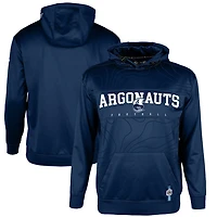 Men's New Era Navy Toronto Argonauts Sideline Performance Pullover Hoodie