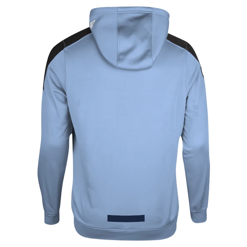 Sweat à capuche New Era bleu marine pour hommes des Argonauts de Toronto Sideline Shuffle