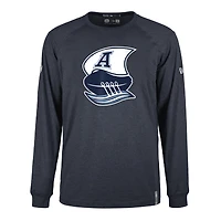 T-shirt à manches longues 5th & Ocean by New Era pour homme, bleu marine, Toronto Argonauts Sideline Thrive Performance