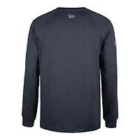 T-shirt à manches longues 5th & Ocean by New Era pour homme, bleu marine, Toronto Argonauts Sideline Thrive Performance