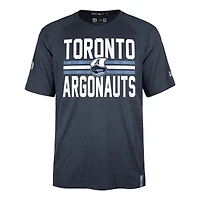 T-shirt pour homme New Era bleu marine Toronto Argonauts Sideline Varsity Performance