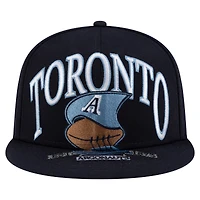 Men's New Era Navy Toronto Argonauts Turf Traditions 9FIFTY Snapback Hat