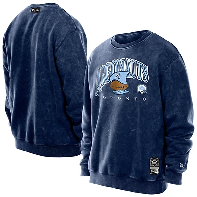 Sweat-shirt ras du cou en molleton vintage New Era bleu marine Toronto Argonauts Turf Traditions pour homme