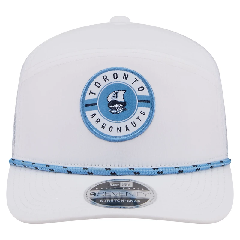 Men's New Era White Toronto Argonauts 2026 Sideline Rope 9SEVETNTY Adjustable Hat