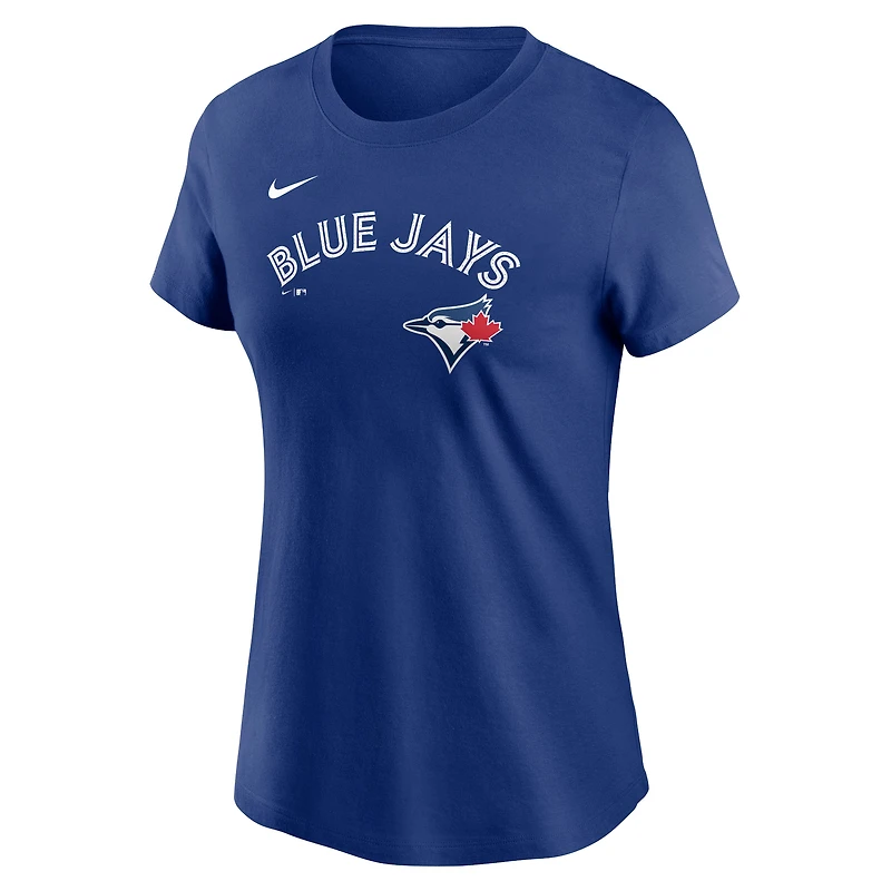 T-shirt Nike Vladimir Guerrero Jr. Royal Toronto Blue Jays pour femmes avec nom et numéro