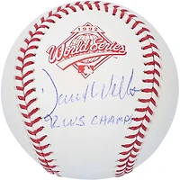 David Wells Toronto Blue Jays Autographed 1992 World Series Logo Baseball with "1992 WS Champs" Inscription