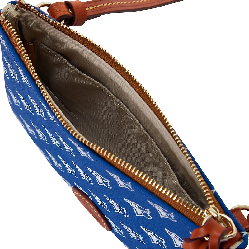 Dooney & Bourke Sac à main à bandoulière avec fermeture éclair sur le dessus des Blue Jays de Toronto