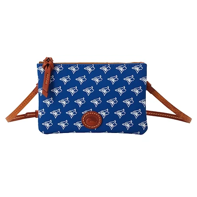 Dooney & Bourke Sac à main à bandoulière avec fermeture éclair sur le dessus des Blue Jays de Toronto