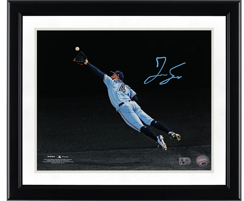 George Springer Toronto Blue Jays Autographed 11" x 14" Diving Catch Photograph