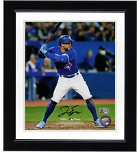 George Springer Toronto Blue Jays Autographed 8" x 10" At Bat Photograph