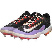 George Springer Toronto Blue Jays Autographed Game-Used Black/Purple Nike Cleats from the 2024 MLB Season - RG13339917-18