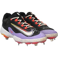 George Springer Toronto Blue Jays Autographed Game-Used Black/Purple Nike Cleats from the 2024 MLB Season - RG13339917-18