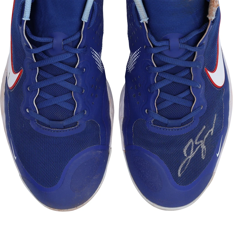 George Springer Toronto Blue Jays Autographed Game-Used Blue Nike Cleats from the 2023 MLB Season - RG13309563-64