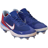 Chaussures à crampons Nike bleues autographiées par George Springer des Blue Jays de Toronto lors de la saison 2023 de la MLB - RG13309563-64