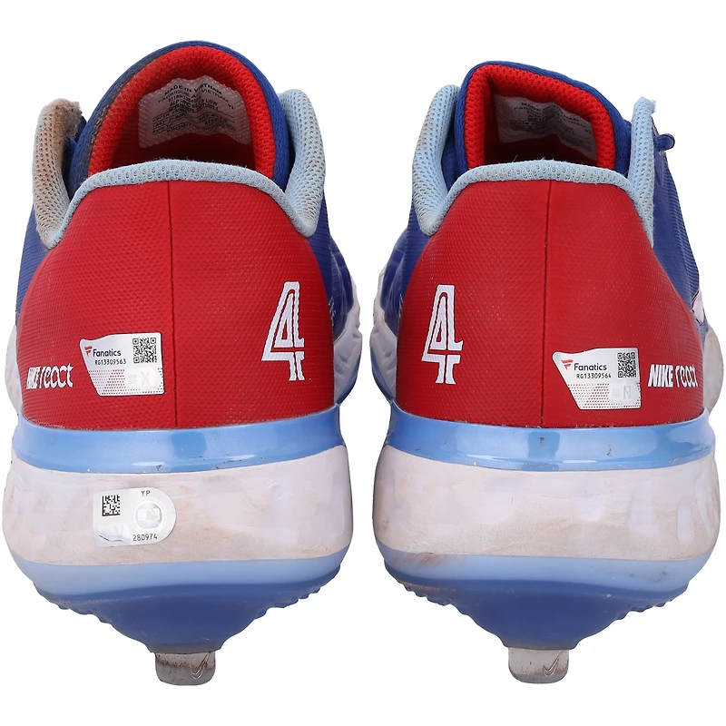 George Springer Toronto Blue Jays Autographed Game-Used Blue Nike Cleats from the 2023 MLB Season - RG13309563-64