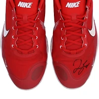 Chaussures à crampons Nike rouges autographiées par George Springer des Blue Jays de Toronto lors de la saison 2023 de la MLB