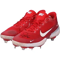 George Springer Toronto Blue Jays Autographed Game-Used Red Nike Cleats from the 2023 MLB Season 