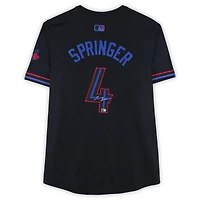 George Springer Toronto Blue Jays Autographed Navy Nike City Connect Limited Jersey