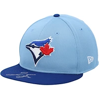 Casquette d'entraînement au bâton New Era 2024 autographiée par George Springer des Blue Jays de Toronto