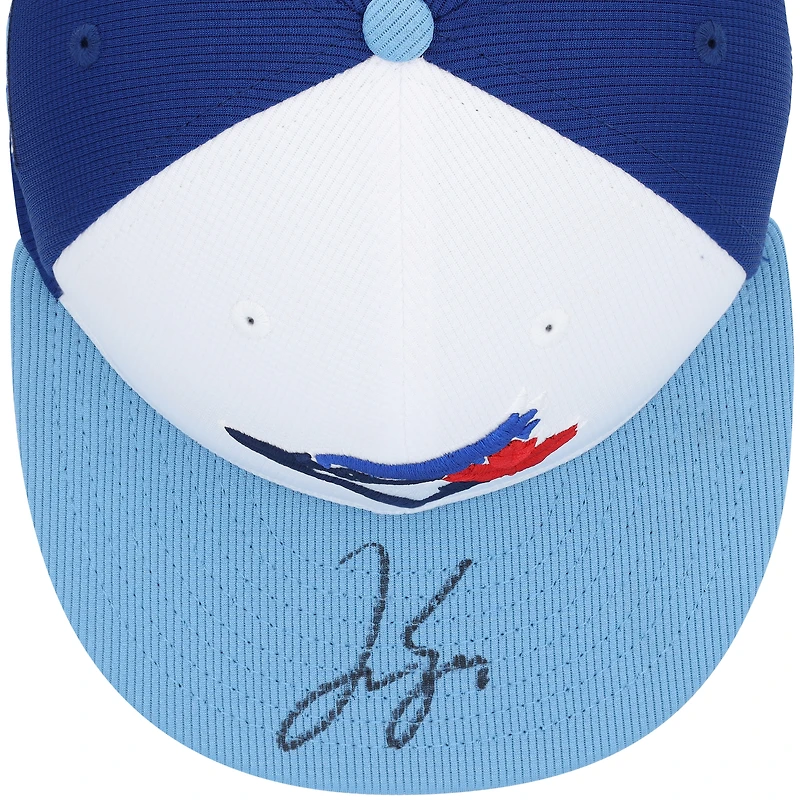 Casquette d'entraînement de printemps 2024 New Era autographiée par George Springer des Blue Jays de Toronto
