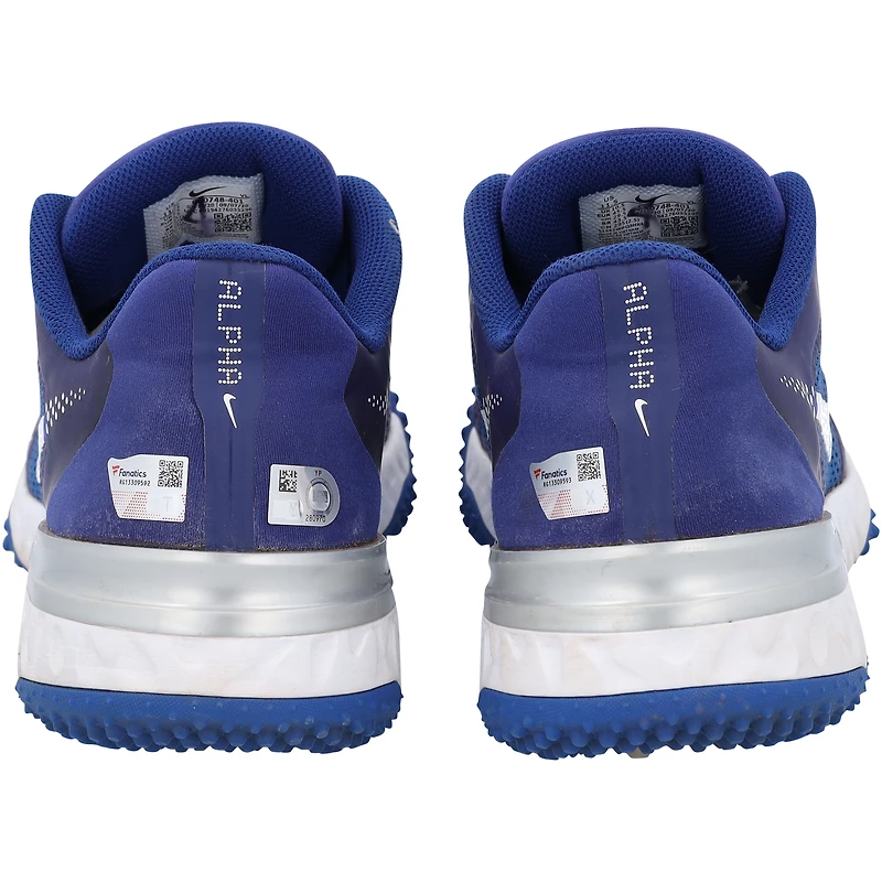 George Springer Toronto Blue Jays Autographed Player-Worn Blue Nike Alpha Shoes from the 2023 MLB Season - RG13309592-93