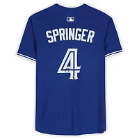 George Springer Toronto Blue Jays Autographed Royal Nike Limited Jersey