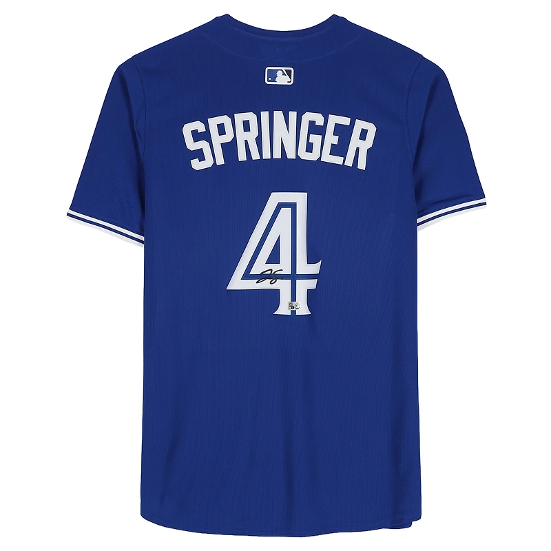 George Springer Toronto Blue Jays Autographed Royal Nike Limited Jersey