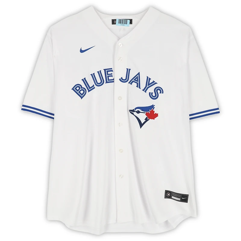 George Springer Toronto Blue Jays Autographed White Nike Replica Jersey with "Horhay" Inscription 