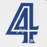 George Springer Toronto Blue Jays Autographed White Nike Replica Jersey with "Horhay" Inscription 