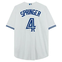 Maillot réplique blanc Nike autographié de George Springer, des Blue Jays de Toronto