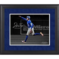 Photographie encadrée de George Springer, signature fac-similé des Blue Jays de Toronto, 11 po x 14 po