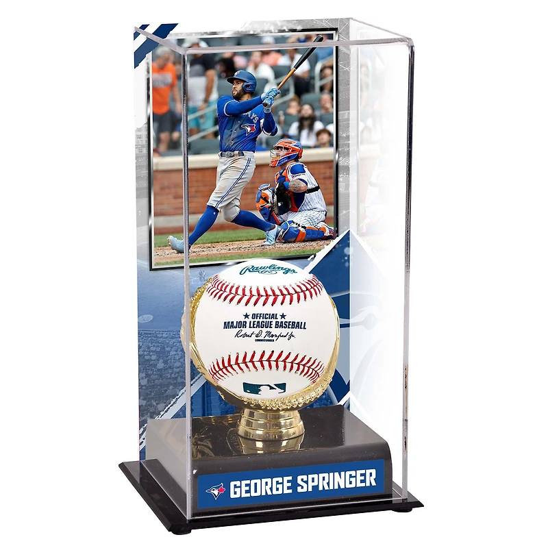 George Springer Toronto Blue Jays Gold Glove Display Case with Image