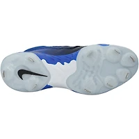 Crampons Nike bleus et noirs portés par George Springer, joueur des Blue Jays de Toronto, saison 2025 de la MLB