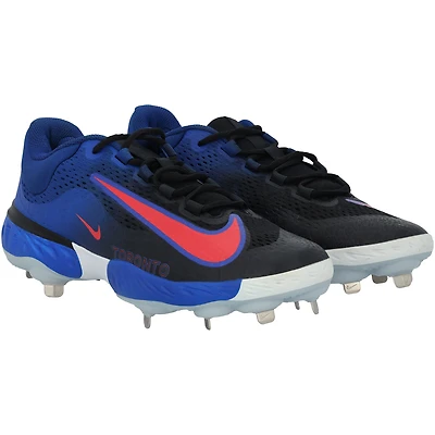George Springer Toronto Blue Jays Player-Issued Blue/Black Nike Cleats from the 2025 MLB Season