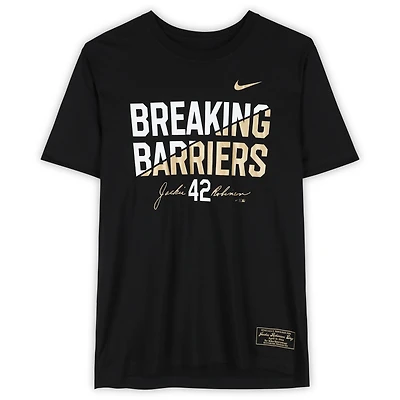 George Springer Toronto Blue Jays Player-Worn Black Nike Jackie Robinson Day T-Shirt from the 2024 MLB Season - Size XL